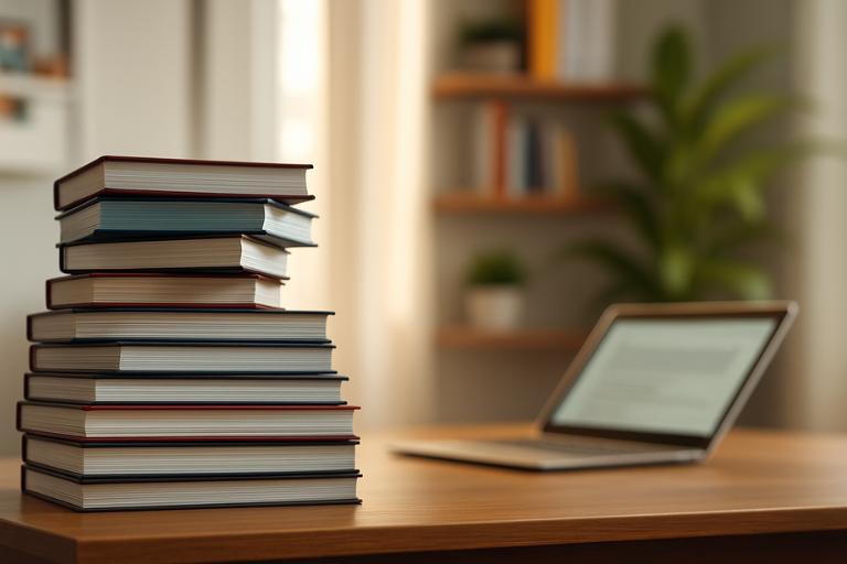 A high-quality digital illustration depicting the definition of infoproducts. A crisp, detailed foreground showcases a stack of electronic devices, representing the various media formats used for infoproducts, such as e-books, online courses, and digital tutorials. The middle ground features a hands-on demonstration of an individual interacting with the infoproduct content on a tablet or laptop, highlighting the interactive and accessible nature of these digital products. The background subtly blends a home office setting, evoking the idea of earning income from the comfort of one's own space. The lighting is soft and natural, creating a warm, inviting atmosphere. The overall composition conveys the essence of infoproducts as accessible, engaging, and potentially lucrative digital assets. Uma ilustração digital de alta qualidade que descreve a definição de infoprodutos. Um primeiro plano nítido e detalhado exibe uma pilha de dispositivos eletrônicos, representando os diversos formatos de mídia usados para infoprodutos, como e-books, cursos online e tutoriais digitais. O plano intermediário apresenta uma demonstração prática de uma pessoa interagindo com o conteúdo do infoproduto em um tablet ou laptop, destacando a natureza interativa e acessível desses produtos digitais. O fundo mescla sutilmente um ambiente de home office, evocando a ideia de gerar renda no conforto do próprio espaço. A iluminação é suave e natural, criando uma atmosfera acolhedora e convidativa. A composição geral transmite a essência dos infoprodutos como ativos digitais acessíveis, envolventes e potencialmente lucrativos.