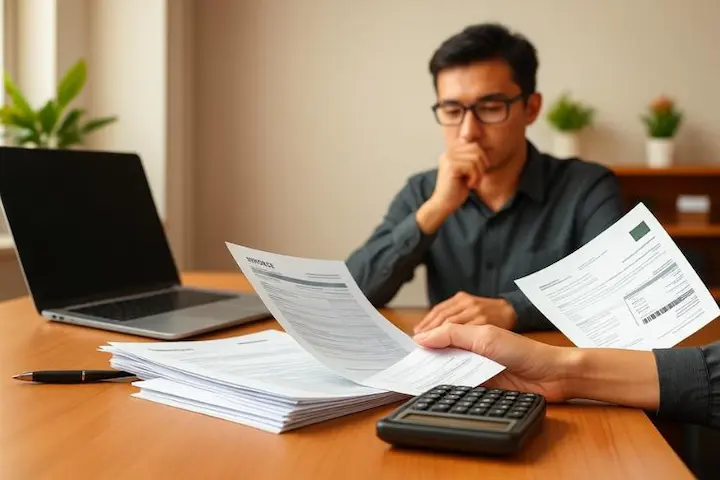 Profissional realizando planejamento financeiro e análise de custos para consolidar modelos de negócios paralelos.