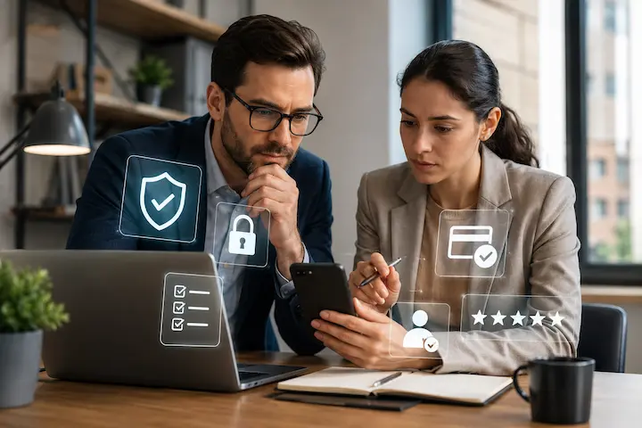 Análise de apps confiáveis para renda extra com verificação de segurança digital e proteção de dados.