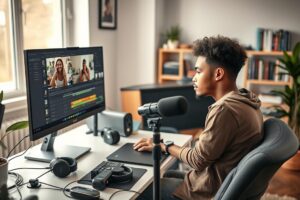 editor de vídeo freelancer para iniciantes home office