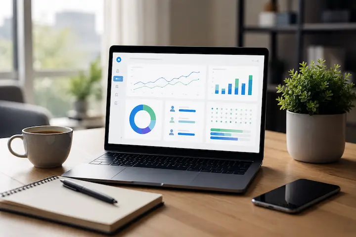 funcionamento do tráfego pago na prática com painel digital e métricas de anúncios online